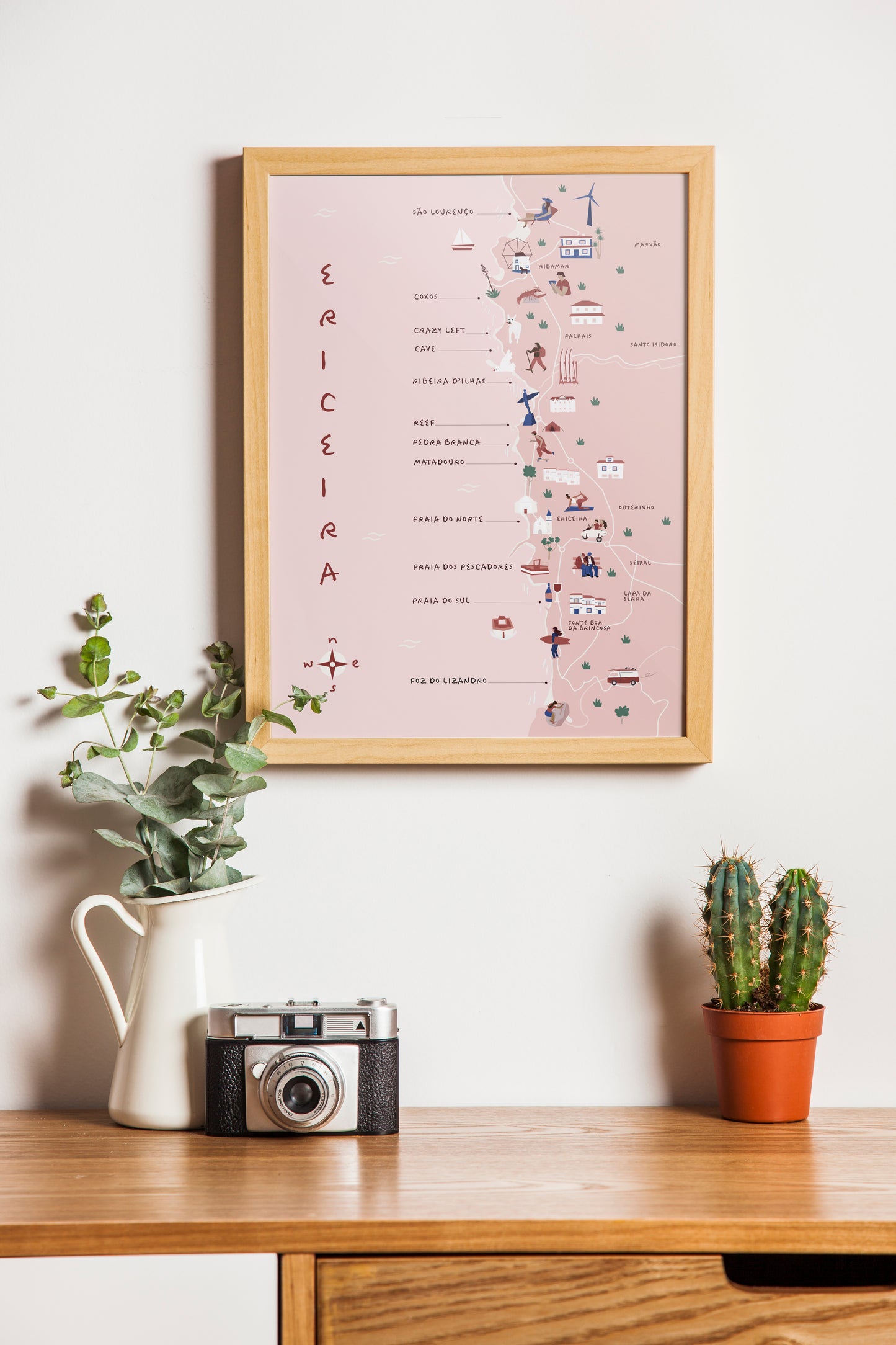 Ericeira coast map